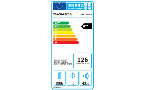 THOMSON THLR358NFIX - &Eacute;tiquette &eacute;nergie