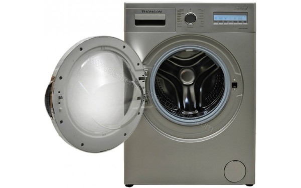 THOMSON THWD1496 Silver - Vue de face avec hublot ouvert (cr&eacute;dit : Darty)