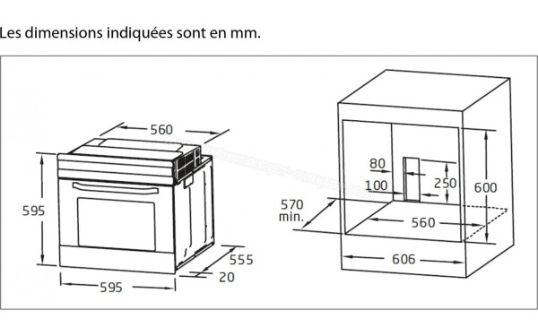 THOMSON TMP70AFRA - Dimensions