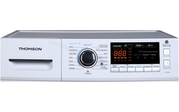 THOMSON TW1016 - Panneau de commandes (cr&eacute;dit : Darty)
