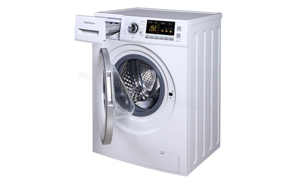 THOMSON TW 712 - Vue 3/4 droite hublot ouvert (cr&eacute;dit : Darty)