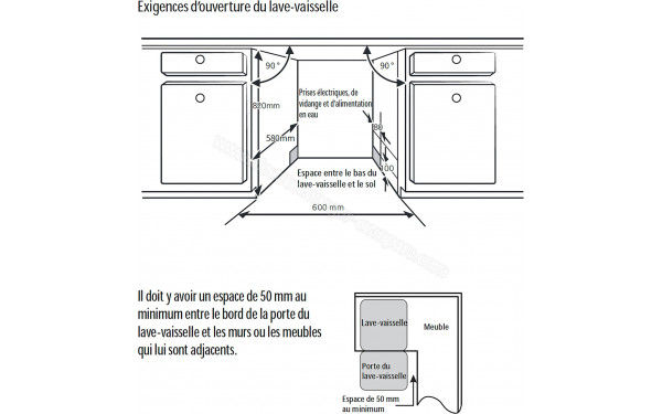 THOMSON TWBI46142DSS - Dimensions