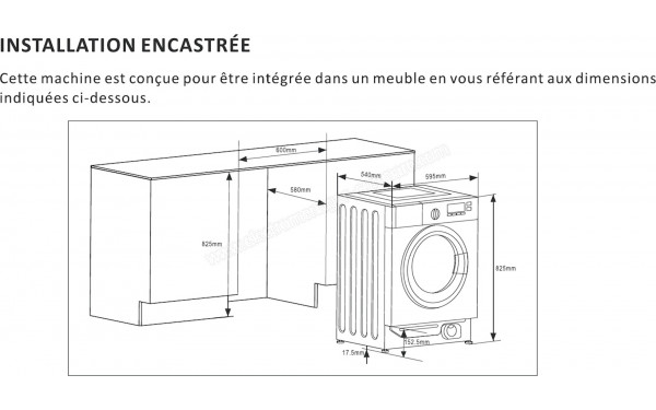 THOMSON TWBI6120 - Dimensions