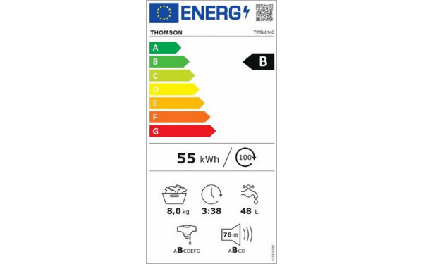 THOMSON TWBI8140 - &Eacute;tiquette &eacute;nergie v2