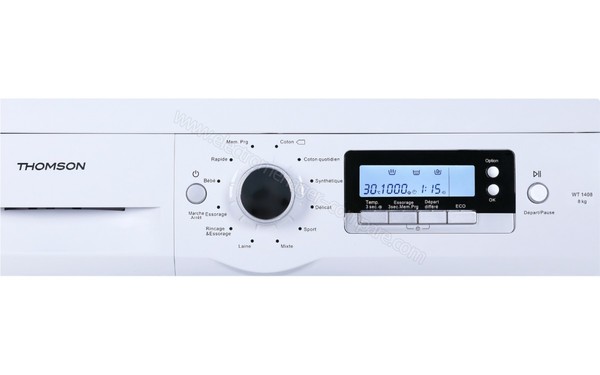 THOMSON WT1408 - Panneau de commandes (cr&eacute;dit : Darty)