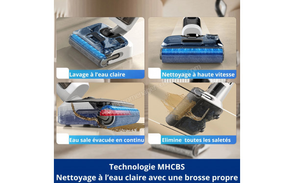 TINECO Floor One S5 Stretch Extreme - Technologie de nettoyage constant des brosses MHCBS