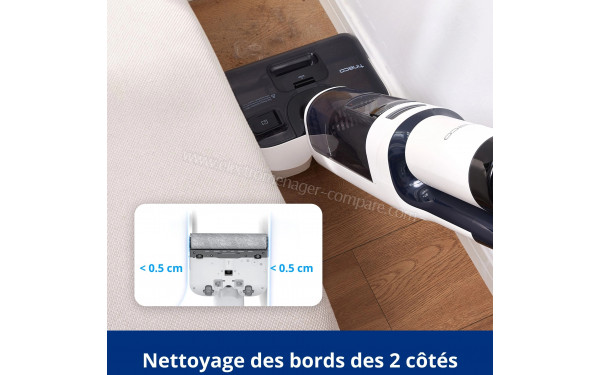 TINECO Floor One S5 Stretch Extreme - Nettoyage des bords sur les deux c&ocirc;t&eacute;s