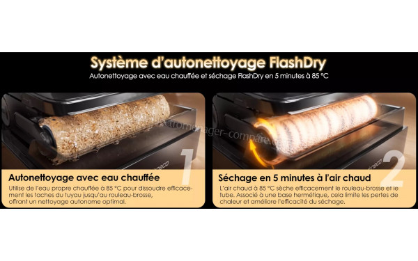 TINECO Floor One S7 Fold - Syst&egrave;me d'autonettoyage FlashDry