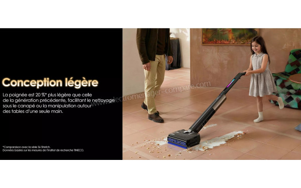 TINECO Floor One S7 Fold - Conception l&eacute;g&egrave;re