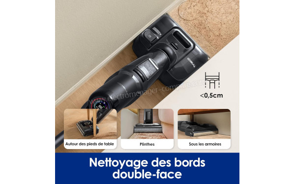 TINECO Floor One S7 Stretch Ultra - Nettoyage des bords sur les deux c&ocirc;t&eacute;s