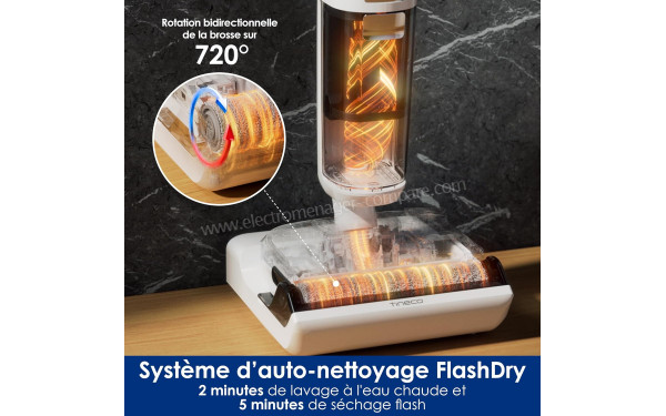 TINECO Floor One Stretch S6 - Syst&egrave;me d'auto-nettoyage FlashDry