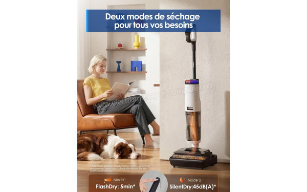 TINECO Floor One S7 Stretch Turbo - Modes de s&eacute;chage doubles pour chaque besoin
