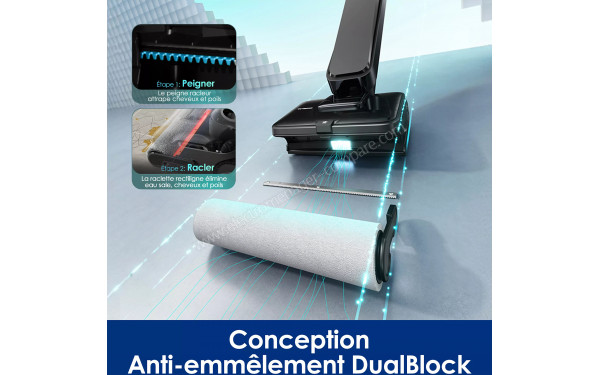 TINECO Floor One S9 Scientist Complete - Conception anti-enchev&ecirc;trement DualBlock