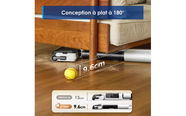 TINECO Floor One i7 Fold Premium - Conception &agrave; plat &agrave; 180&deg;