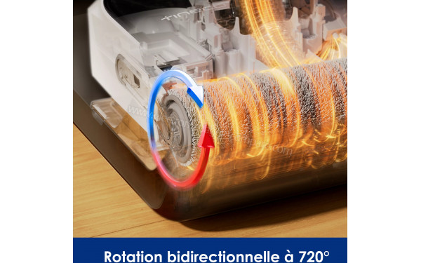 TINECO Floor One S5 Max - Rotation bidirectionnelle &agrave; 720&deg;