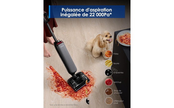 TINECO Floor One S7 Artist - Puissance d'aspirattion 22 kPa