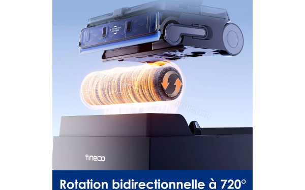 TINECO Floor One S7 Max Pro - Rotation bidirectionnelle &agrave; 720&deg;