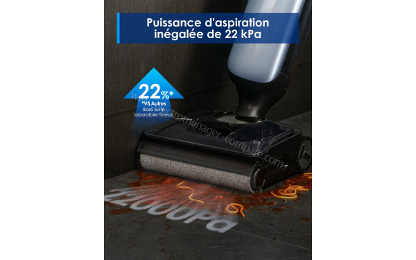 TINECO Floor One S9 Artist - Puissance d'aspiration