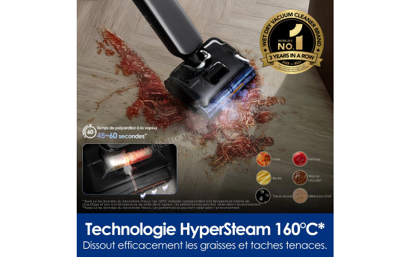 TINECO Floor One S9 Artist Steam Pro - Technologie HyperSteam 160&deg;C