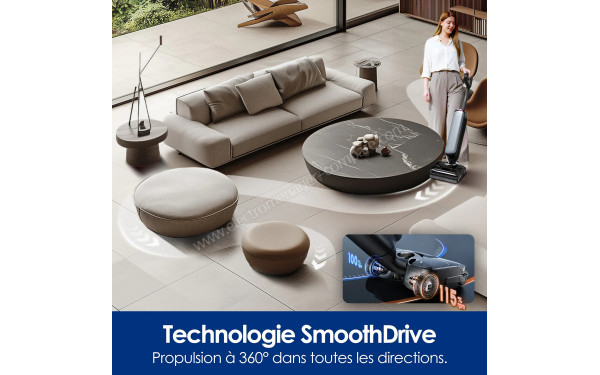 TINECO Floor One S9 Artist Steam Pro - Technologie SmoothDrive