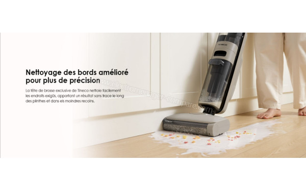 TINECO iFloor Y2 Lite - Nettoyage de bord am&eacute;lior&eacute;