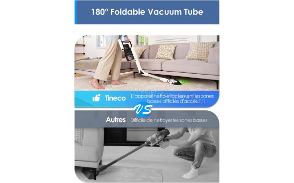 TINECO Pure One A50S Plus - Design plat &agrave; 180&deg;