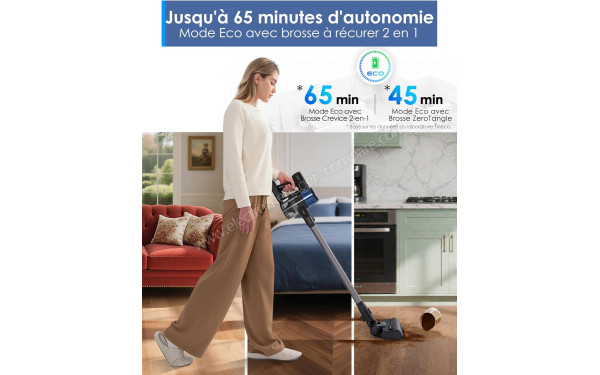 TINECO Pure One S30 - Autonomie jusqu'&agrave; 65 minutes