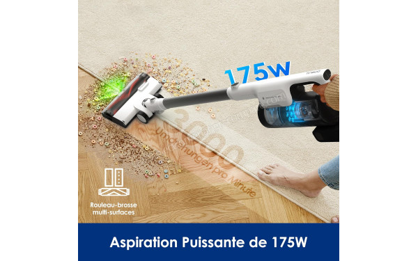 TINECO Pure One Station 5 Plus - Puissance d'aspiration