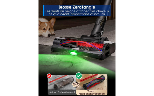 TINECO Pure One Station 5 Pro - Brosse ZeroTangle