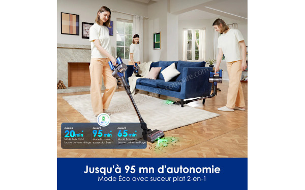 TINECO Pure One S50 Pro Pet - Autonomie jusqu'&agrave; 95 minutes