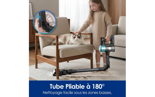 TINECO Pure One S50 Pro Pet - Tube pliable &agrave; 180&deg;