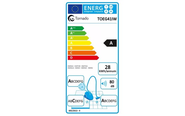 TORNADO TOEG41IW - &Eacute;tiquette &eacute;nergie