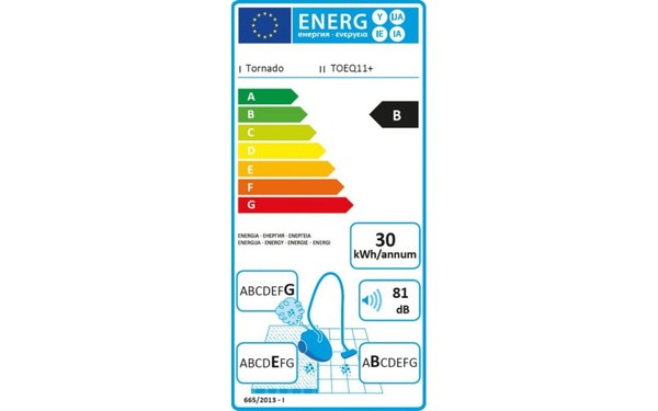 TORNADO TOEQ11+ - &Eacute;tiquette &eacute;nergie