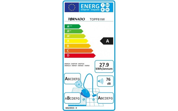 TORNADO TOPF61IW - &Eacute;tiquette &eacute;nergie