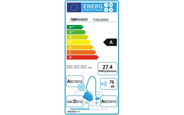TORNADO TOSC64IW - &Eacute;tiquette &eacute;nergie