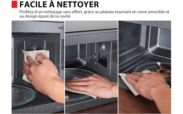 TOSHIBA MW3-EG23PE(BK) - Facile &agrave; nettoyer