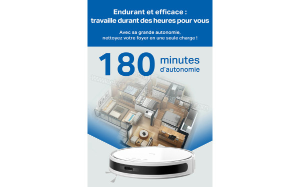 TP LINK Tapo RV20 Max Plus Blanc - Autonomie jusqu'&agrave; 180 minutes