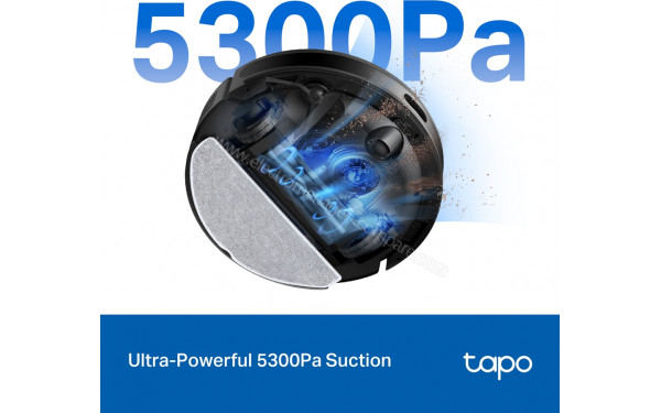TP LINK Tapo RV20 Max Plus Noir - Puissance d'aspiration