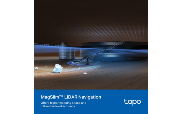 TP LINK Tapo RV20 Max Plus Noir - Navigation LiDAR MagSlim