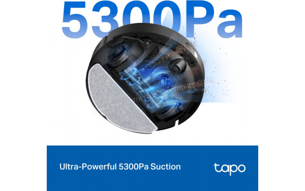TP LINK Tapo RV30 Max Noir - Puissance d'aspiration