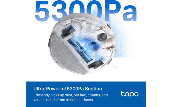 TP LINK Tapo RV30 Max Plus Blanc - Puissance d'aspiration