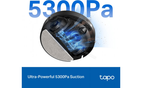 TP LINK Tapo RV30 Max Plus Noir - Puissance d'aspiration