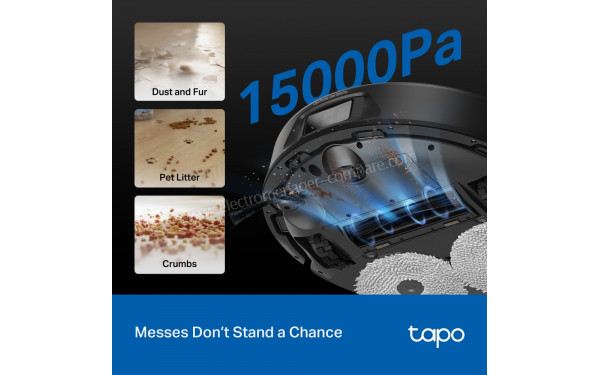 TP LINK Tapo RV50 Pro Omni - Puissance d'aspiration