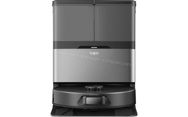 TP LINK Tapo RV50 Pro Omni - Vue de face sur la station de chargement