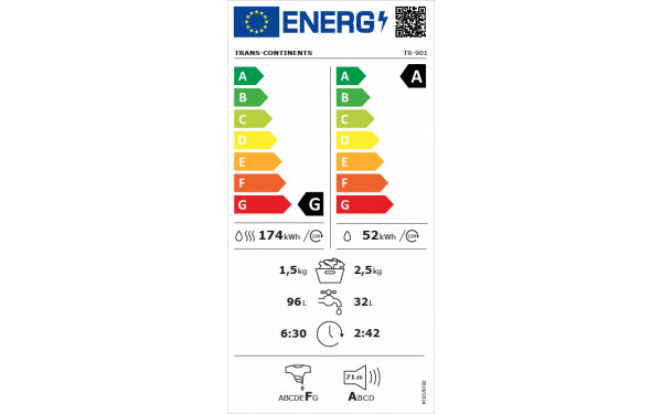 TRANS-CONTINENTS TR-901 - &Eacute;tiquette &eacute;nergie v2