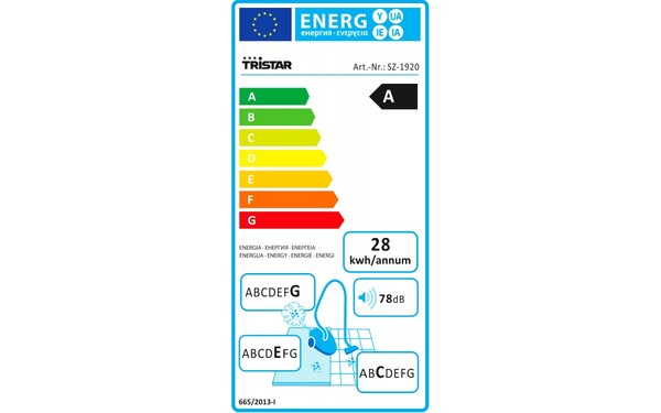 TRISTAR SZ-1920 - &Eacute;tiquette &eacute;nergie