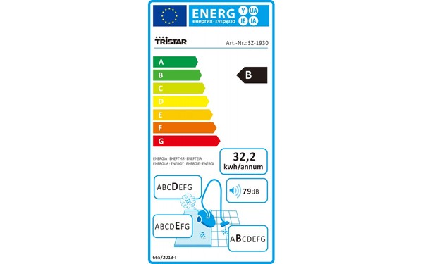 TRISTAR SZ-1930 - &Eacute;tiquette &eacute;nergie