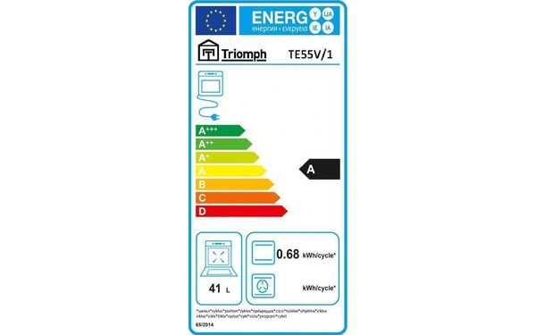 TRIOMPH TE55V/1 - &Eacute;tiquette &eacute;nergie