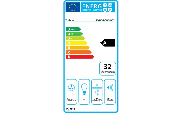 TURBOAIR IMPULSO BL/A/83 - &Eacute;tiquette &eacute;nergie