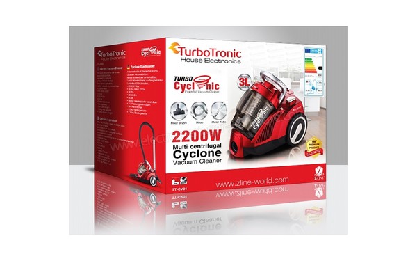 TURBOTRONIC TT-CV01 rouge - Carton d'emballage